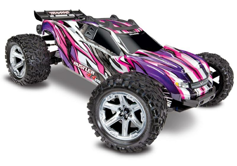 TRAXXAS RUSTLER 4X4 VXL TQI TSM (NO BATTERY/CHARGER),PINK,