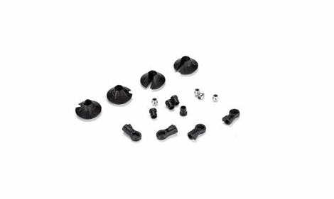 Losi 15mm Shock Ends, Cups, Bushing 8B, 8T